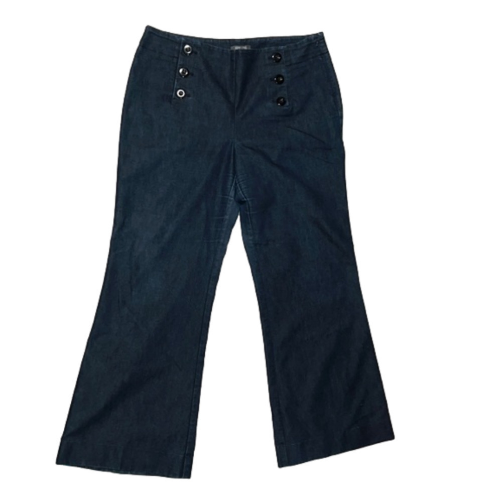 Kenneth cole reaction size 14 flare jeans with button details